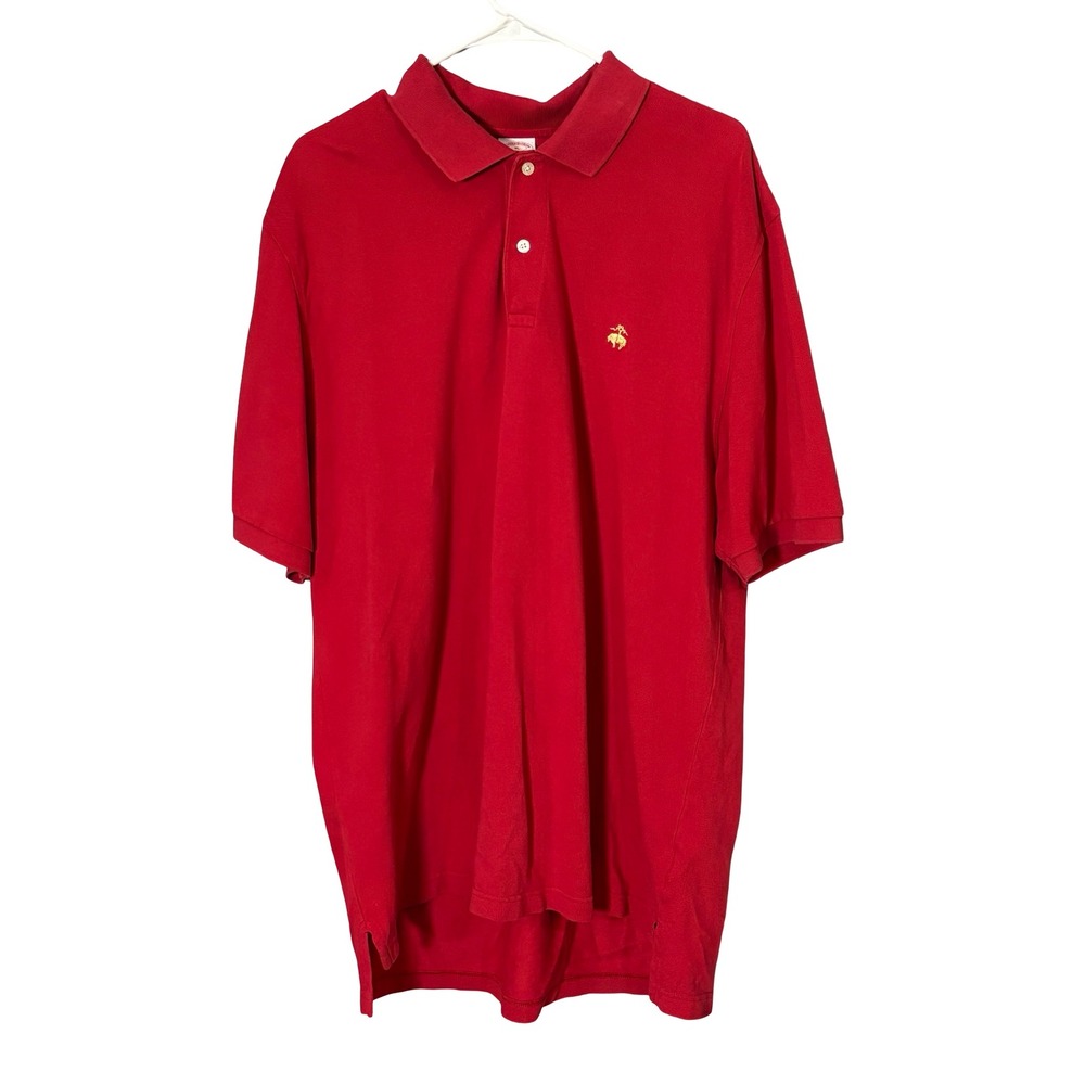 Brooks Brothers Performance Polo Shirt XL Red Cotton Pique Original Fit Logo